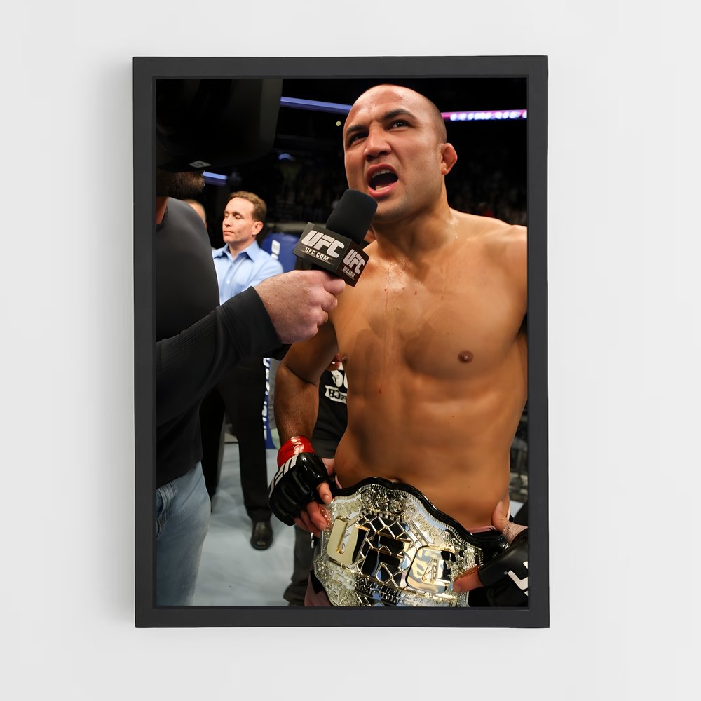 Poster Interview de Champion – affiche MMA (vue 2)